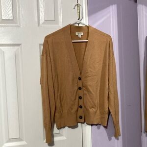 Beige V-neck cartigan